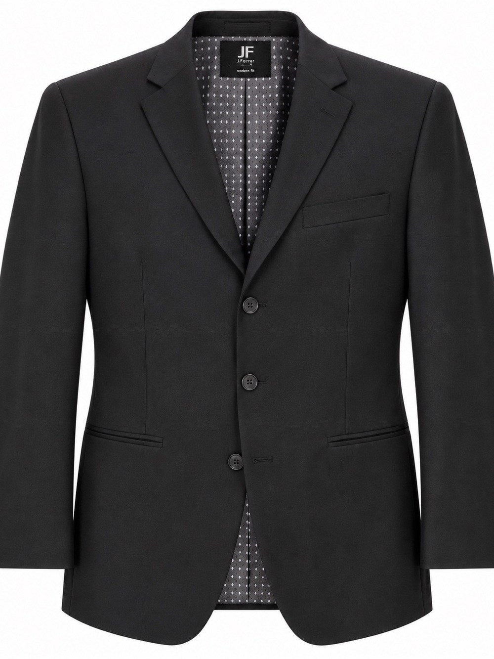 jf j.ferrar Black Men's Three-Button Sport Coat Blazer